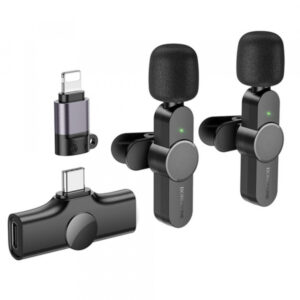 Lavaliera Borofone BFK12 Trophy, USB-C / Lightning, Set 2 bucati, Negru