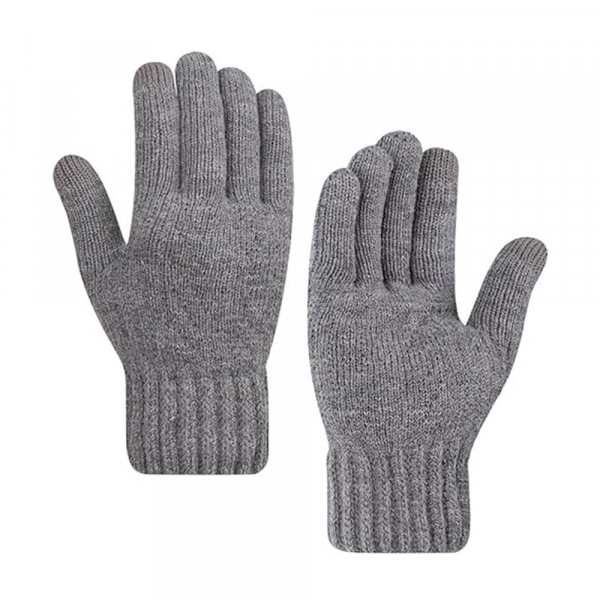 Manusi De Iarna Tactile Dama Techsuit ST0015, Marime 17cm, Gri Deschis