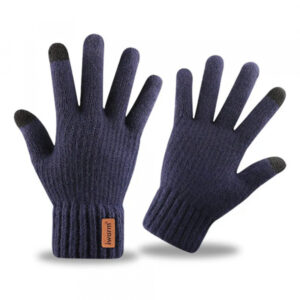 Manusi De Iarna Tactile Iwarm ST0016, Marime 22cm, Bleumarin