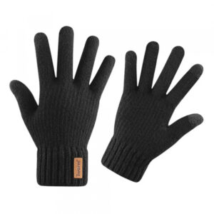 Manusi De Iarna Tactile Iwarm ST0016, Marime 22cm, Negre