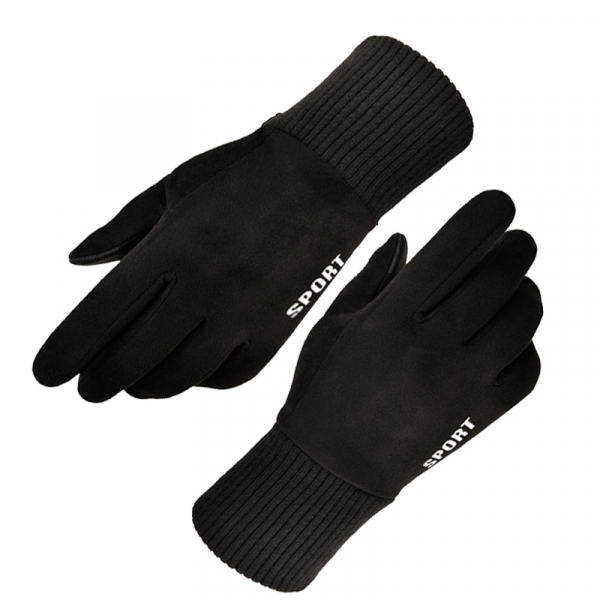 Manusi De Iarna Tactile Unisex Techsuit ST0009, Marime Universala, Negre