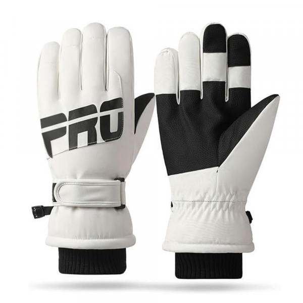 Manusi De Ski Tactile Dama Techsuit OG104, Marime M, Albe