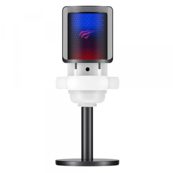 Microfon Cardioid HAVIT GK50, RGB, USB-C, 1.8m, Negru