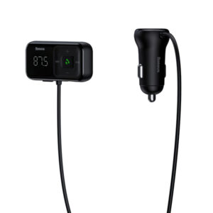 Modulator FM Bluetooth Baseus T-Typed, 2 x USB-A CCMT000201