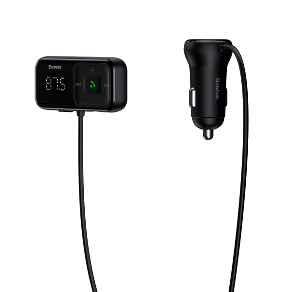 Modulator FM Bluetooth Baseus T-Typed, 2 x USB-A CCMT000201