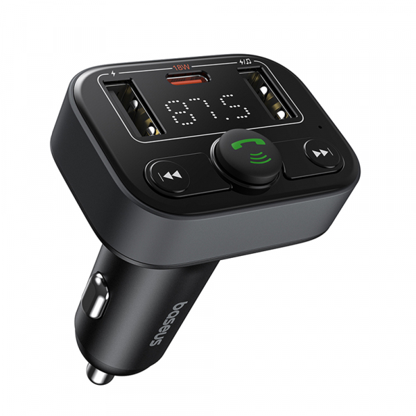 Modulator FM Bluetooth Baseus S-09 Lite, 2 x USB-A - 1 x USB-C C10762300113-00