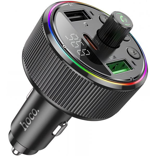 Modulator FM Bluetooth HOCO E82, 2 x USB-A - 1 x USB-C