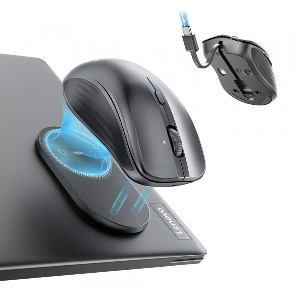 Mouse Wireless ESR MagMouse, 800DPI - 4800DPI, BT / Wi-Fi, Gri
