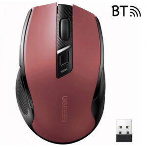 Mouse Wireless UGREEN MU006, 4000DPI, Rosu
