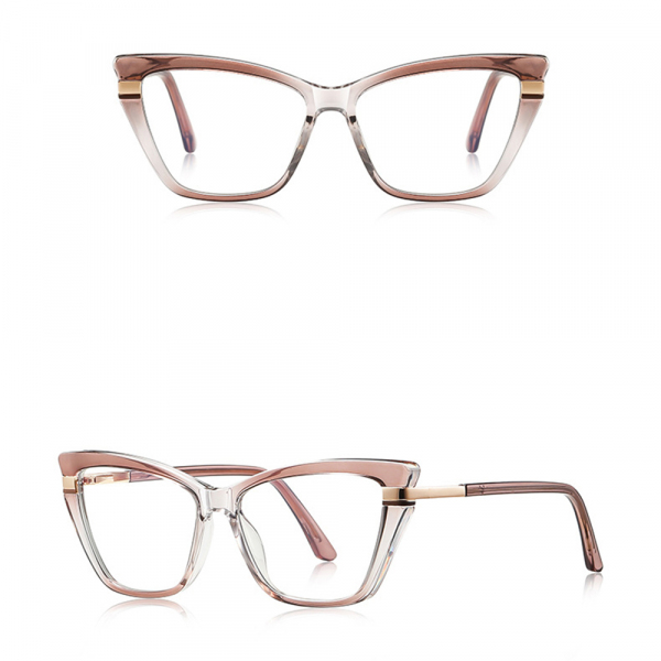 Ochelari De Calculator Dama Techsuit 2271, Anti-Blue Light, Maro Deschis