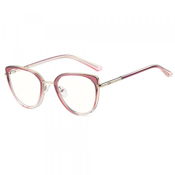 Ochelari De Calculator Dama Techsuit 82290, Anti-Blue Light, Aurii Roz