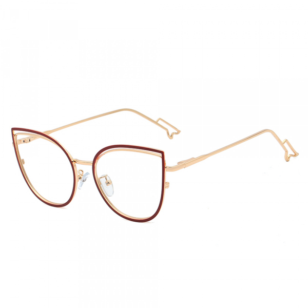 Ochelari De Calculator Dama Techsuit F95597-C8, Anti-Blue Light, Rosii