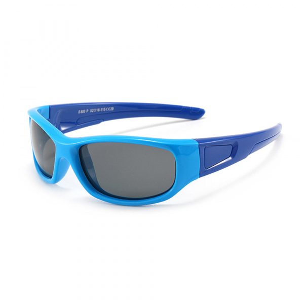 Ochelari De Soare Sport Copii Techsuit 800-C29, Polarizati, Bleu Albastri