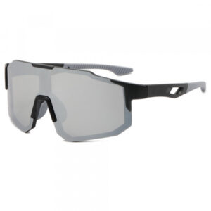 Ochelari De Ciclism Unisex Techsuit 9337, Protectie UV, Negri Argintii