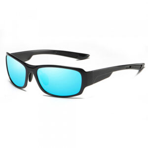 Ochelari De Soare Barbati Techsuit MM108, Polarizati, Protectie UV, Negri Albastri