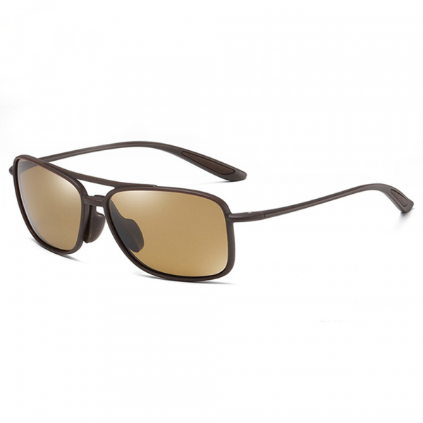 Ochelari De Soare Barbati Techsuit MM99, Polarizati, Protectie UV, Maro