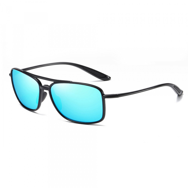 Ochelari De Soare Barbati Techsuit MM99, Polarizati, Protectie UV, Negri Albastri