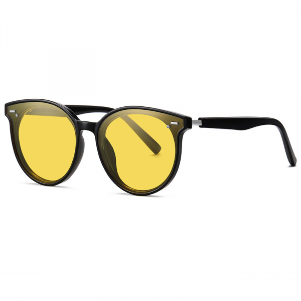 Ochelari De Soare Dama Techsuit ZC105-C02, Polarizati, Protectie UV, Negri Galbeni