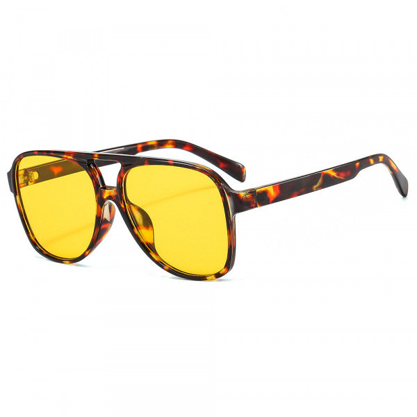 Ochelari De Soare Unisex Techsuit 98061, Protectie UV, Galbeni