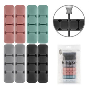 Organizator Cabluri Ringke, Set 8 bucati, Diverse Culori