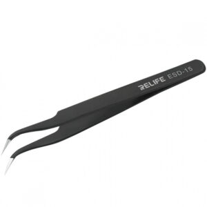 Penseta Curbata Relife RL-ESD-15, Neagra