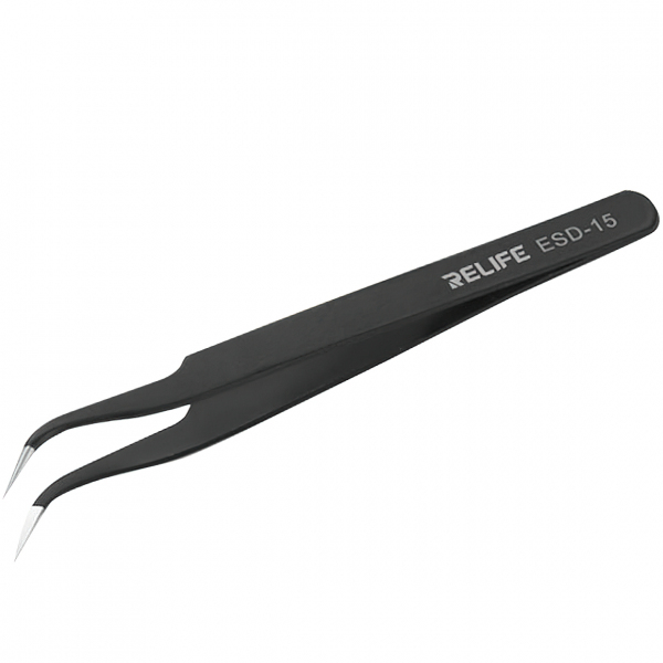 Penseta Curbata Relife RL-ESD-15, Neagra
