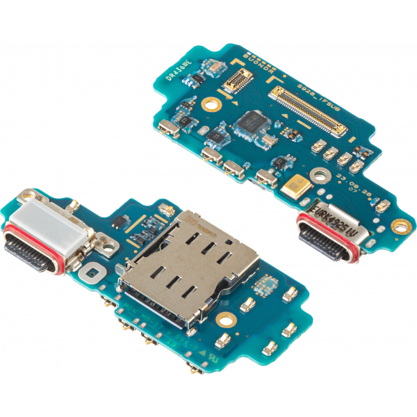 Placa cu Conector Incarcare - Microfon - Modul Cititor SIM Samsung Galaxy S24 Ultra S928, Service Pack GH96-16497A