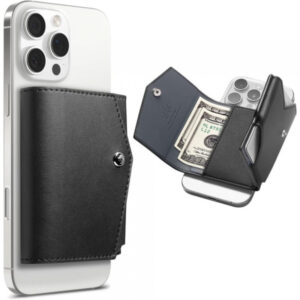 Portofel Magsafe, Spigen, Valentinus Pro, Negru AFA09442