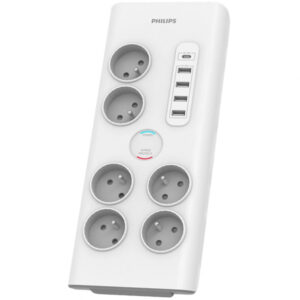 Prelungitor Philips, 6 x Schuko, Alb PHIL-SPN7060WA/60
