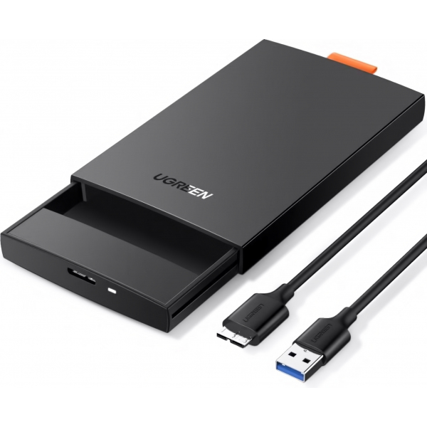 Rack UGREEN CM237 pentru HDD / SSD SATA 2.5inch, USB 3.0, Negru