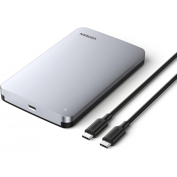 Rack UGREEN CM300 pentru HDD / SSD SATA 2.5inch, USB 3.1, Gri