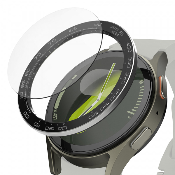 Rama Protectie Ringke Premium Styling pentru Samsung Galaxy Watch7 40mm, Model 1, Neagra