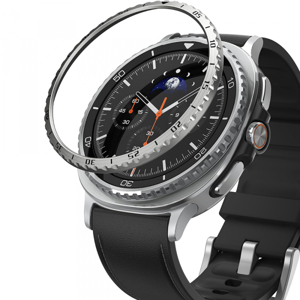 Rama Protectie Ringke Inner Styling pentru Samsung Galaxy Watch8 Classic, Argintie