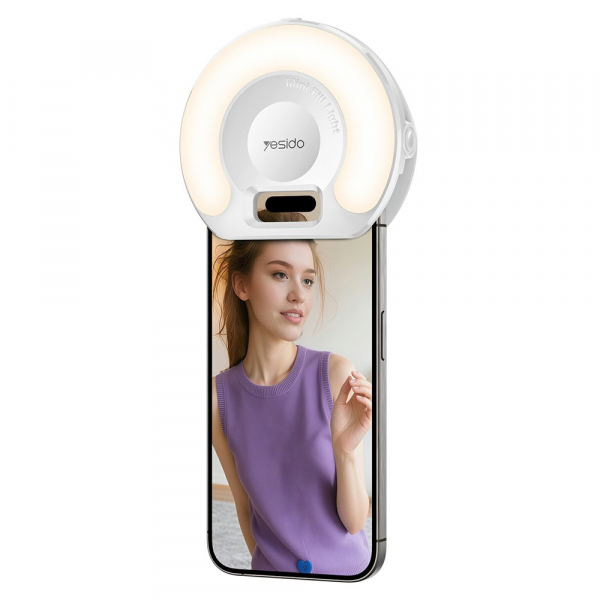 Selfie Light Yesido DH13, Universal, Alb