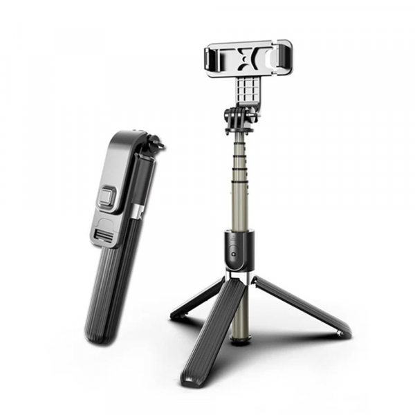 Selfie Stick Bluetooth Techsuit L03, Universal, Negru