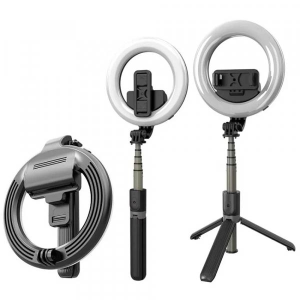 Selfie Stick Bluetooth Techsuit L07, Universal, Negru