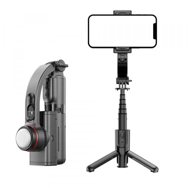 Selfie Stick Bluetooth Techsuit L18sMini, Universal, Negru