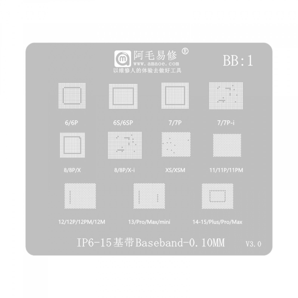 Sita BGA Amaoe pentru Apple iPhone 6 - 15 Series, CPU / Baseband / IC
