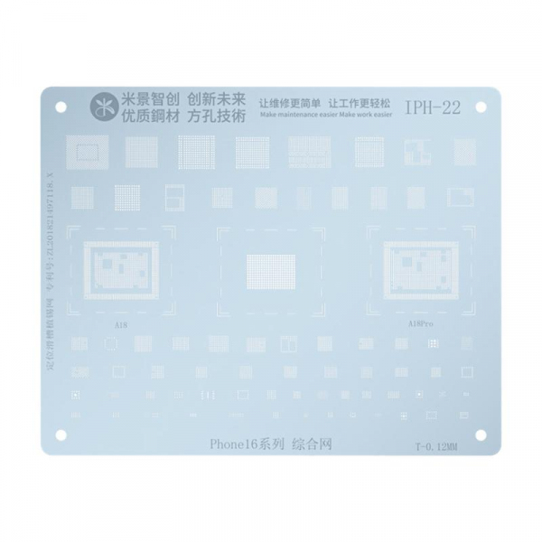 Sita BGA Mijing IPH-22 pentru Apple iPhone 16 Series, CPU