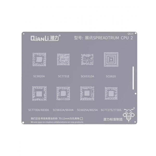 Sita BGA QIANLI QS28 pentru CPU Spreadtrum 2 Series