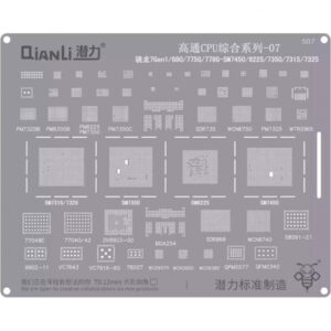 Sita BGA QIANLI QS507 pentru CPU Qualcomm SnapDragon 7 Series