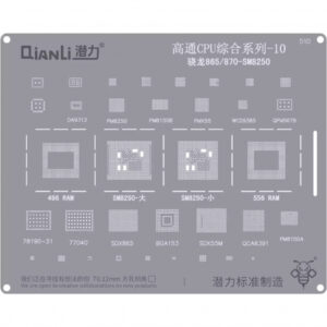 Sita BGA QIANLI QS510 pentru CPU Qualcomm SnapDragon 865 / 870-SM8250
