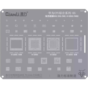 Sita BGA QIANLI QS524 pentru CPU 05-Kirin 950 / 955 / 960 / HI3650 / 3660