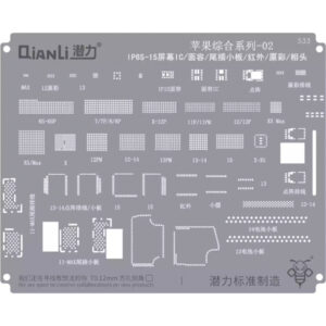 Sita BGA QIANLI QS533 pentru Apple iPhone Series, LCD / Face ID / Tail Plug / Infrared Camera / True tone / Camera IC