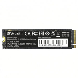 Solid State Drive (SSD) Verbatim VI3000, 512GB, NVMe M.2 2280, PCIe 49374