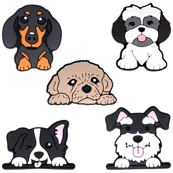 Sticker 3D OEM Dog pentru Husa Telefon / Tableta, Set 5 bucati, Multicolor