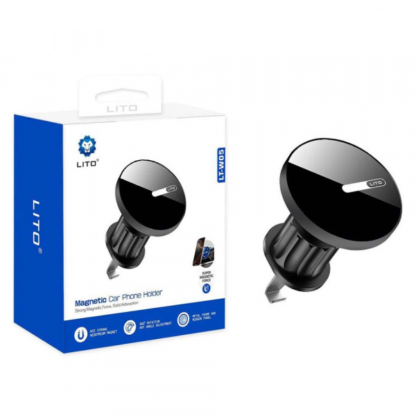 Suport Auto Magnetic Lito LT-W05, Universal, Negru