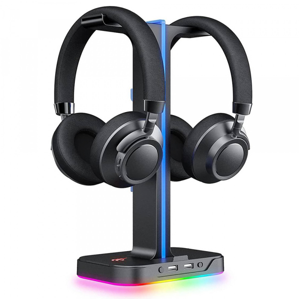 Suport Casti HAVIT TH650, RGB, Gri