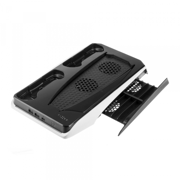 Hub Suport cu Cooler Fixed pentru Consola Sony Playstation PS5, Negru
