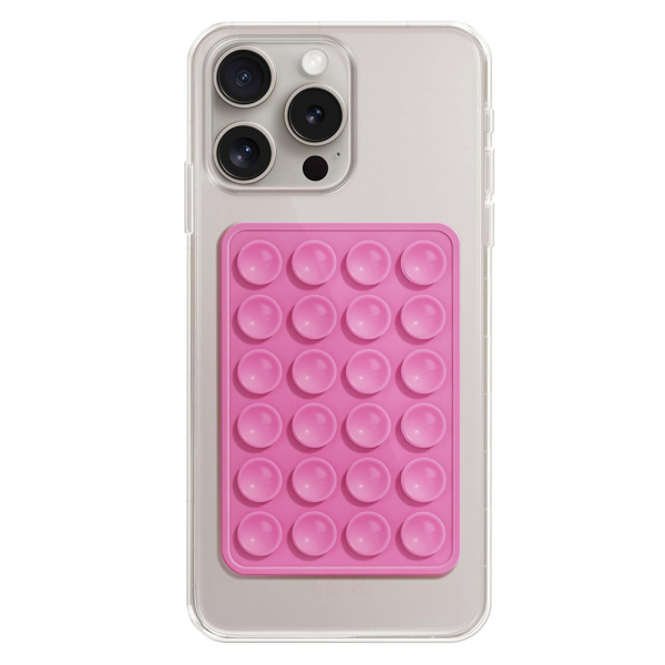 Suport cu Ventuze Techsuit SPP-PAD, Roz
